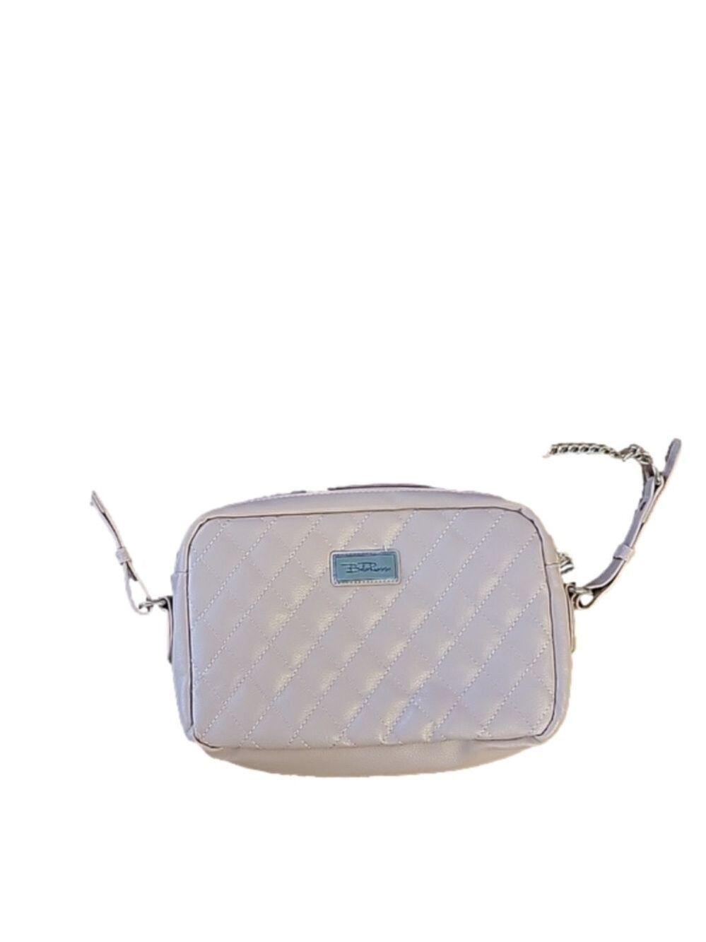 BELLA RUSSO Blush Pink Faux Leather Quilted Crossbody Bag Purse NWOT